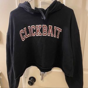David Dobrik Clickbait cropped hoodie